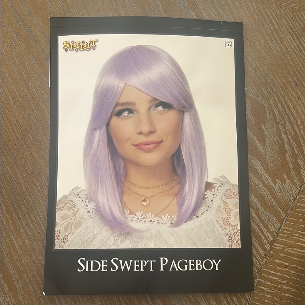 Spirit Purple Wig Long Straight Layers